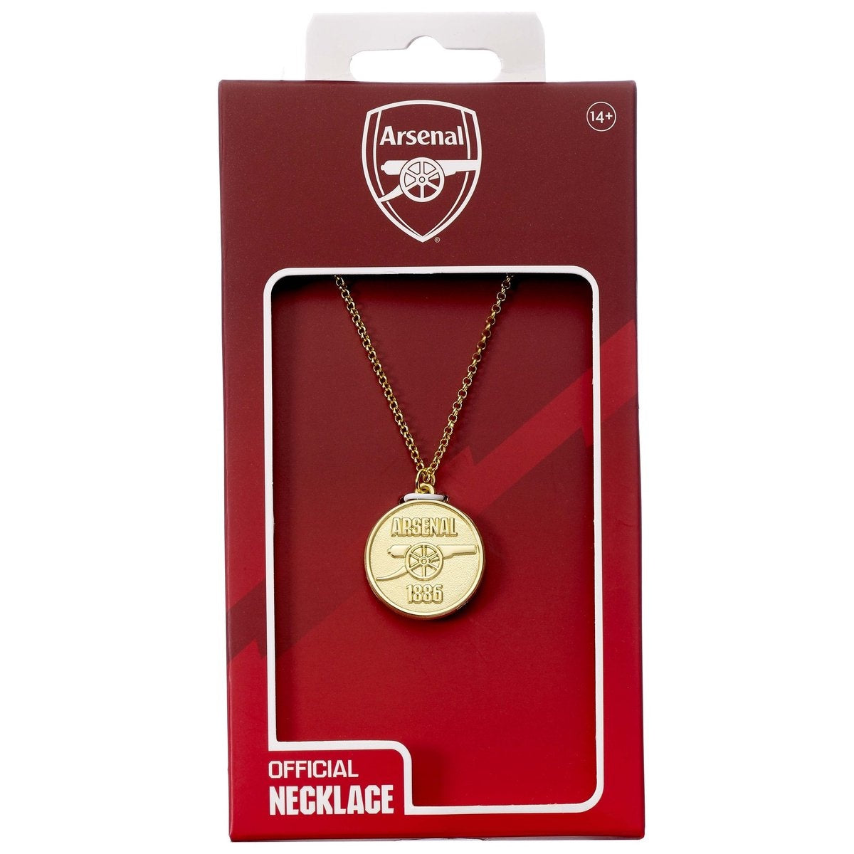 The Carat Shop – arsenal voetbal club embleem – logo – vergulde halsketting – collier