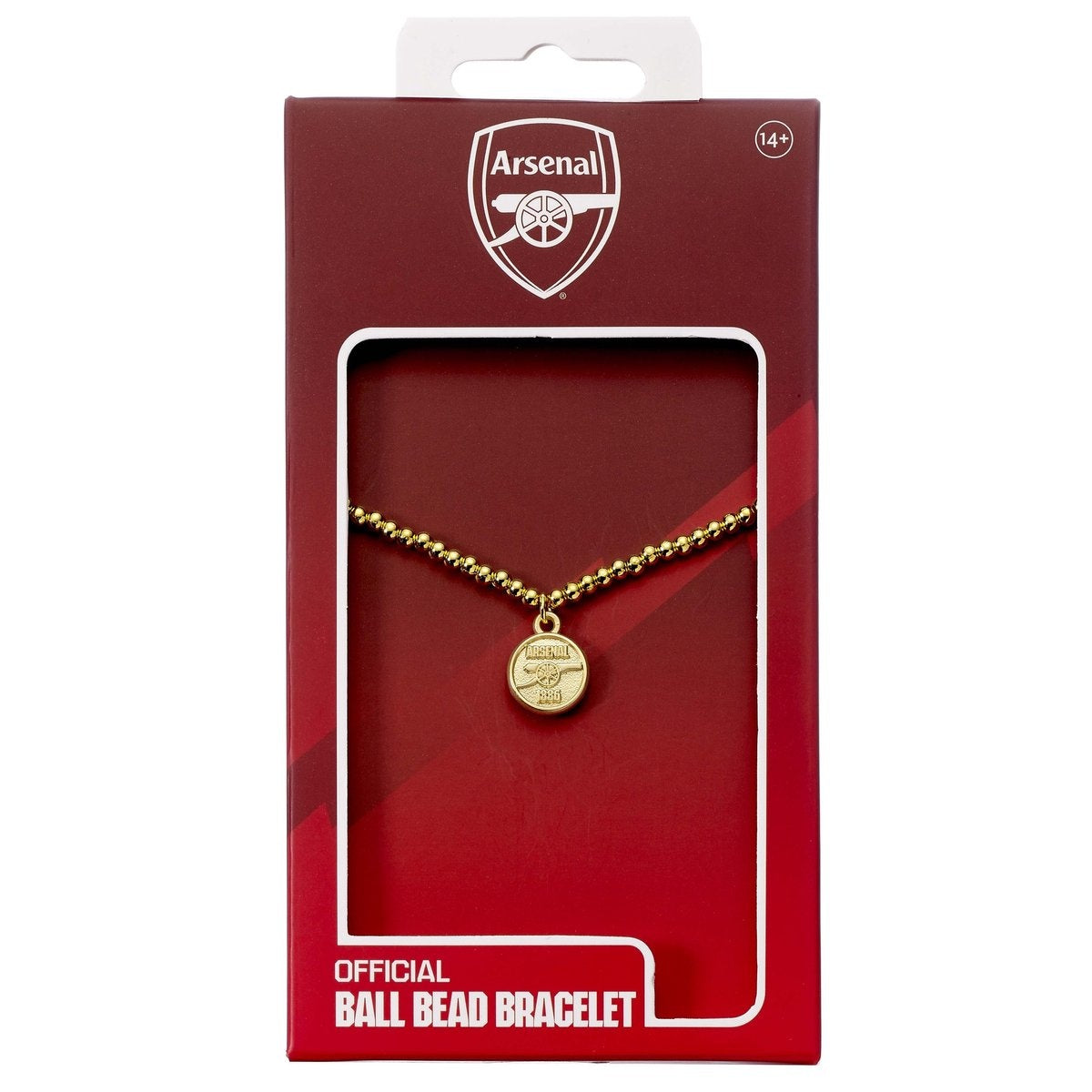 The Carat Shop – arsenal voetbal club bal vergulde armband met logo embleem bedel
