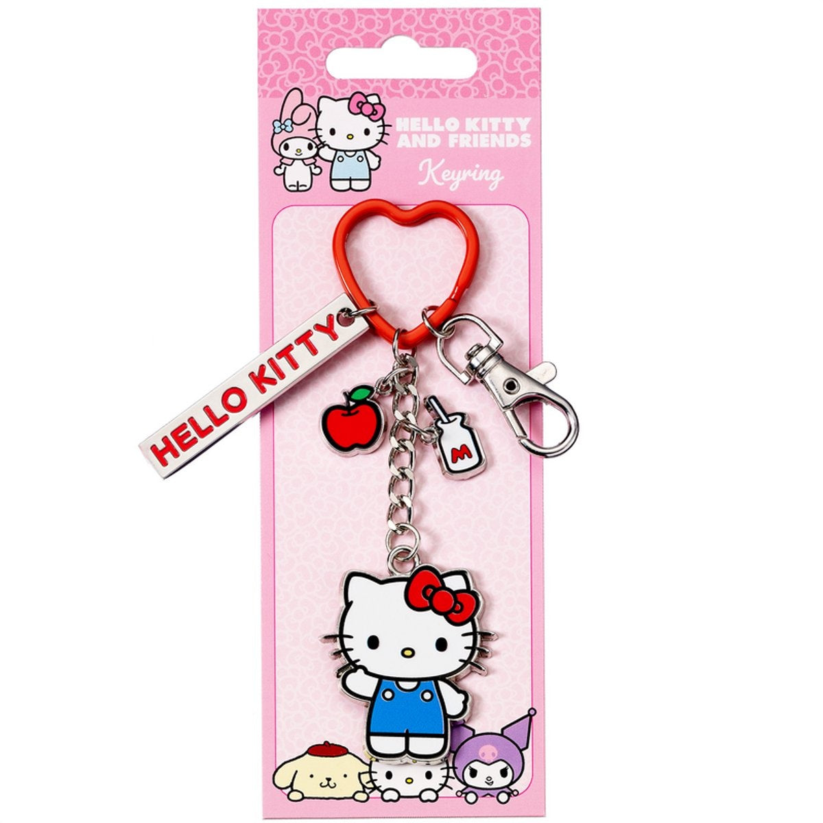 The Carat Shop – hello kitty hello kitty unisex sleutelhanger – meerkleurig – standard