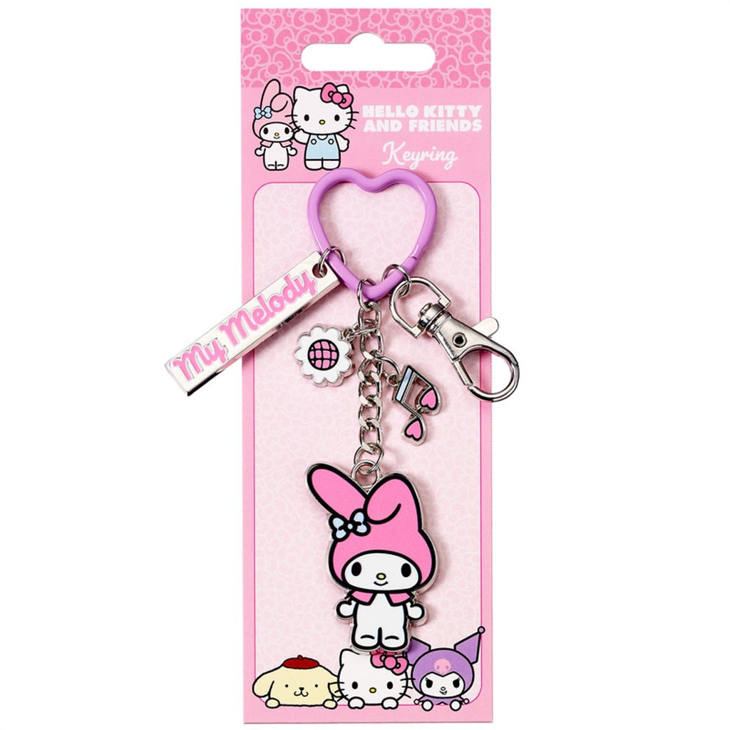 The Carat Shop – hello kitty my melody unisex sleutelhanger – meerkleurig – standard