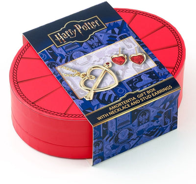 The Carat Shop – Harry Potter – cadeauset hartvormige ketting met cupido ‑ pijl en oorstekers