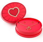 The Carat Shop – Harry Potter – cadeauset hartvormige ketting met cupido ‑ pijl en oorstekers