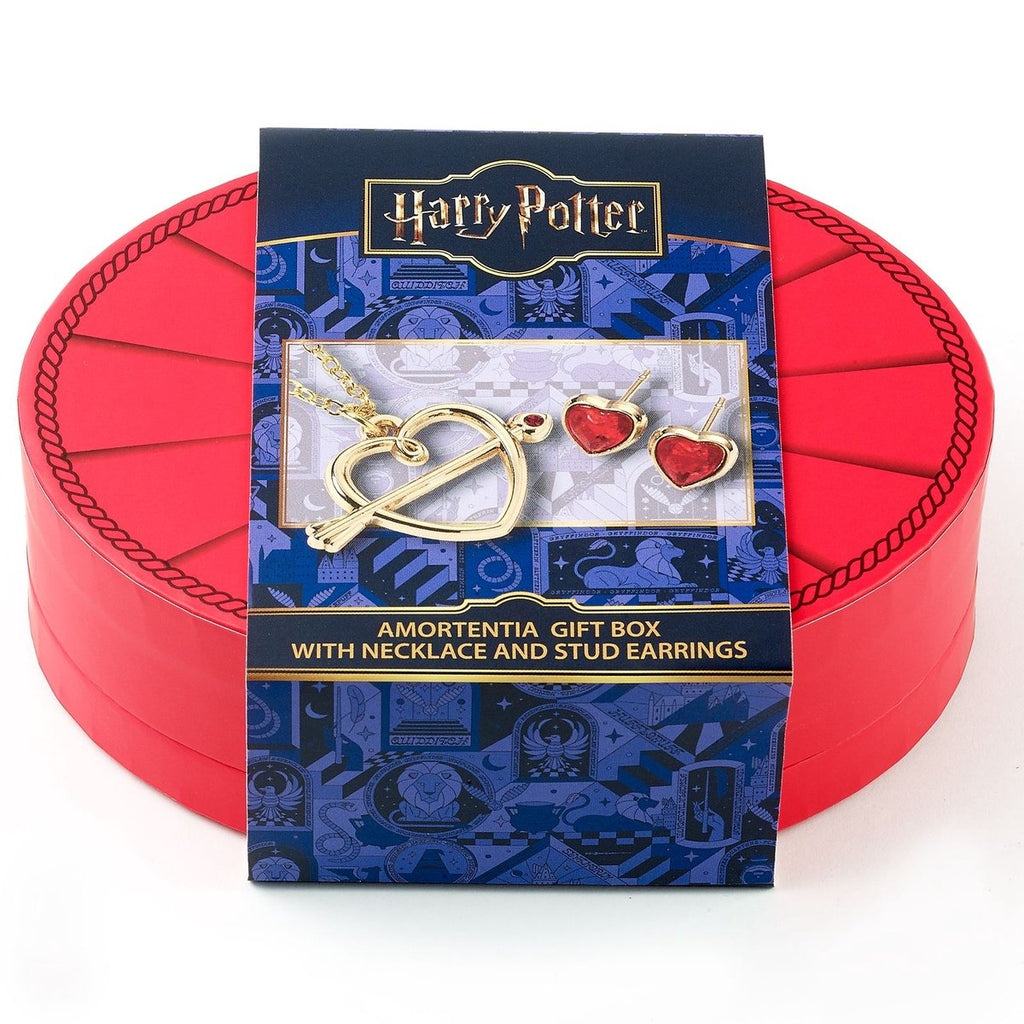 The Carat Shop – Harry Potter – cadeauset hartvormige ketting met cupido ‑ pijl en oorstekers