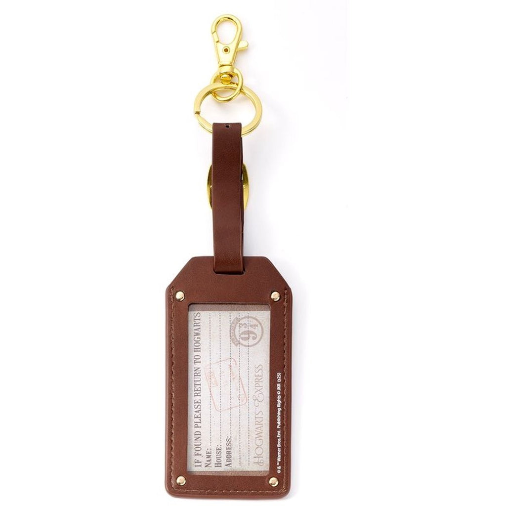 The Carat Shop – Harry Potter bagagelabel en sleutelhanger – hogwarts wapen – bruin