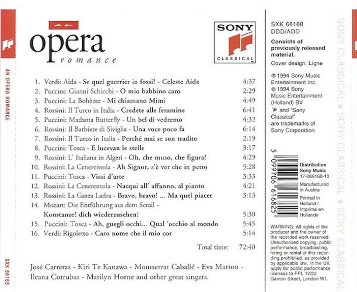 An opera romance – CD