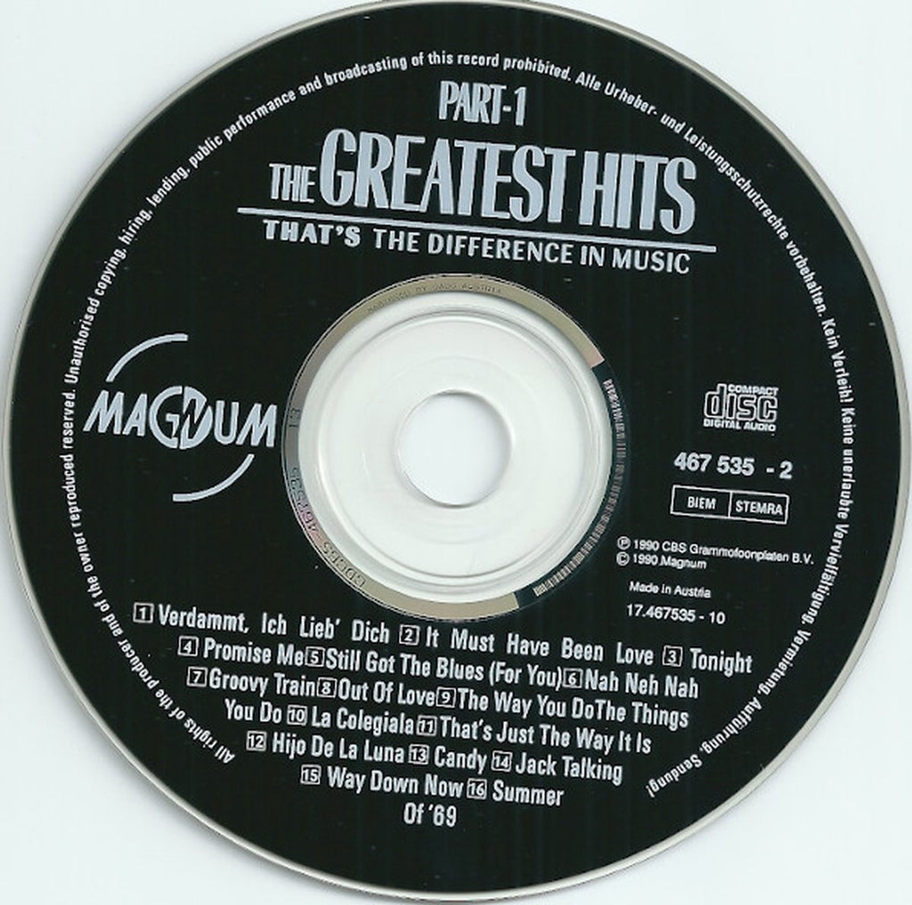 Greatest hits part 1 – CD