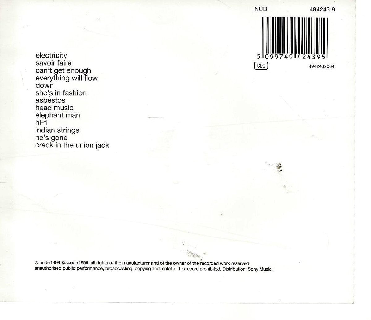 Suede – head music – CD