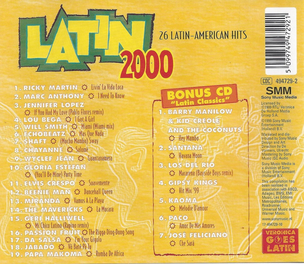 Latin 2000 – 26 latin-american hits – CD