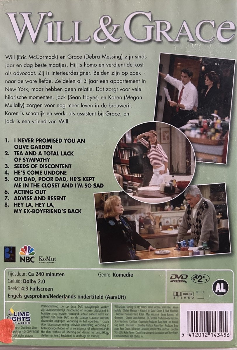 Will & grace 2:1 – 8 – DVD