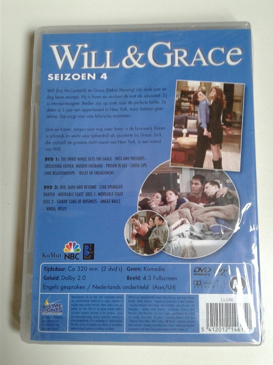 Will & grace – seizoen 4 afl 1 t/m 13 – DVD