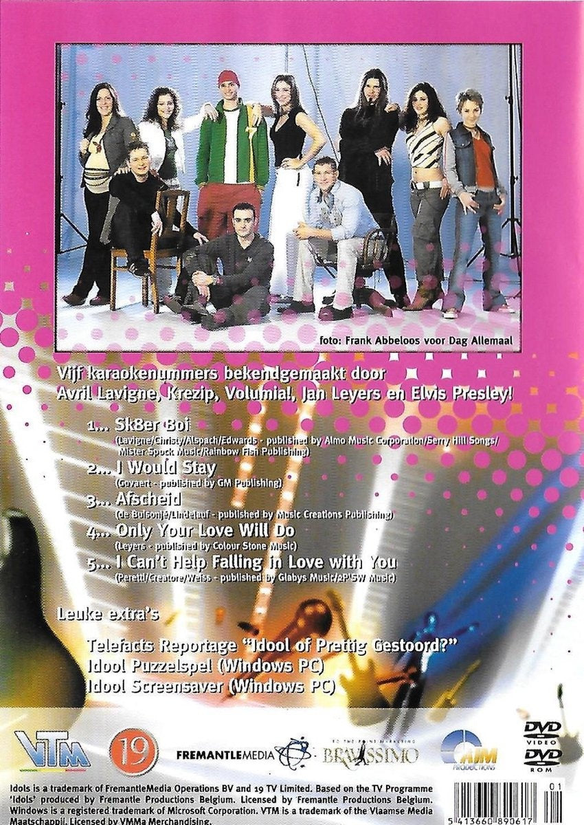 Idool 2003 – karaoke DVD