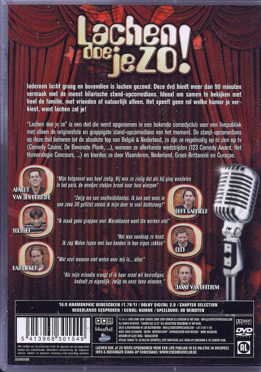 Lachen doe je zo ( belgische editie ) – DVD