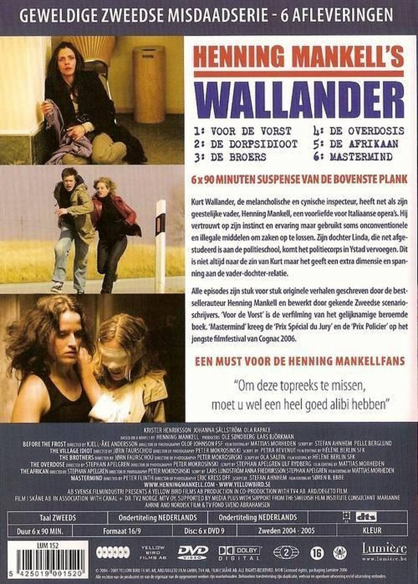 Henning mankell's wallander – DVD