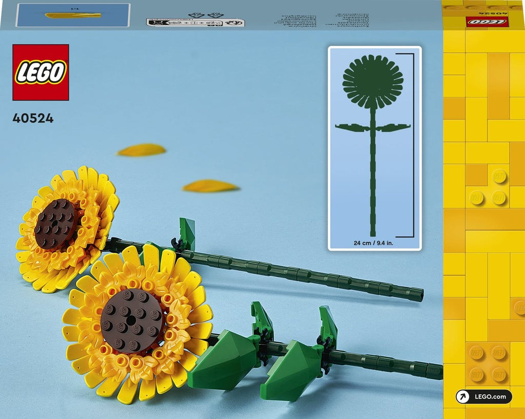 Lego botanicals zonnebloemen woonasccessoire en bouwpakket voor meisjes en jongens 40524