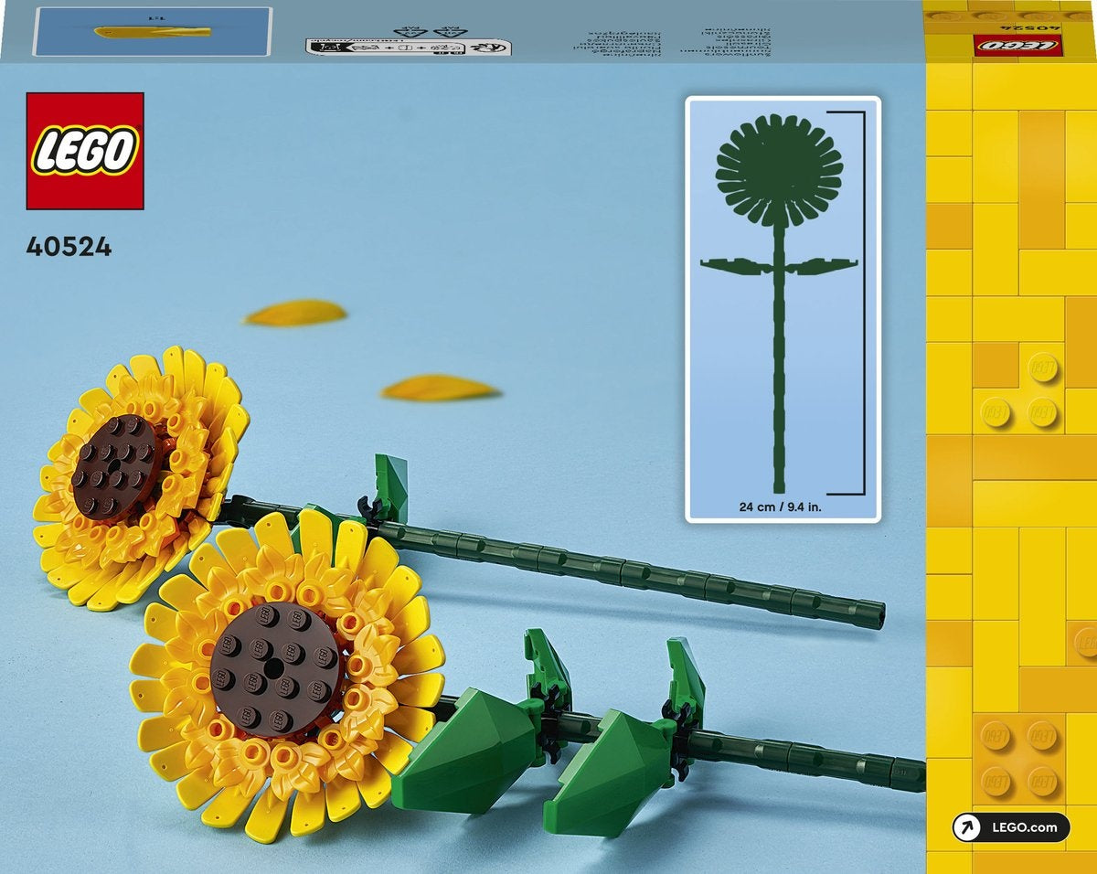Lego botanicals zonnebloemen woonasccessoire en bouwpakket voor meisjes en jongens 40524