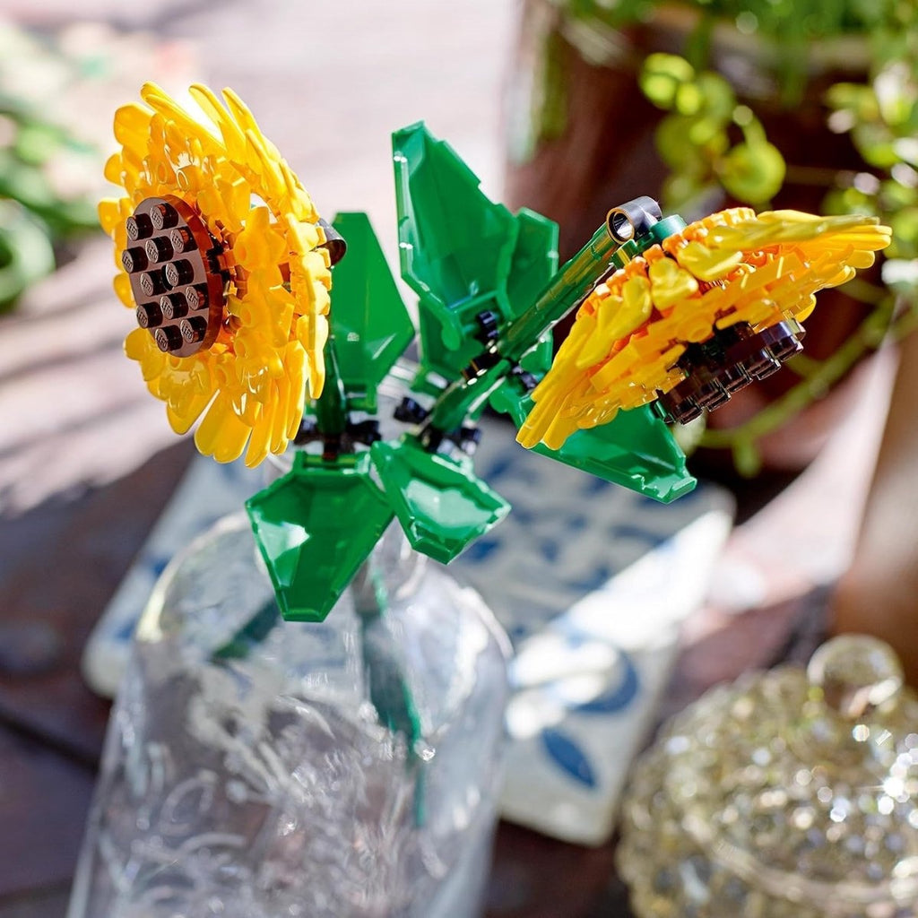 Lego botanicals zonnebloemen woonasccessoire en bouwpakket voor meisjes en jongens 40524