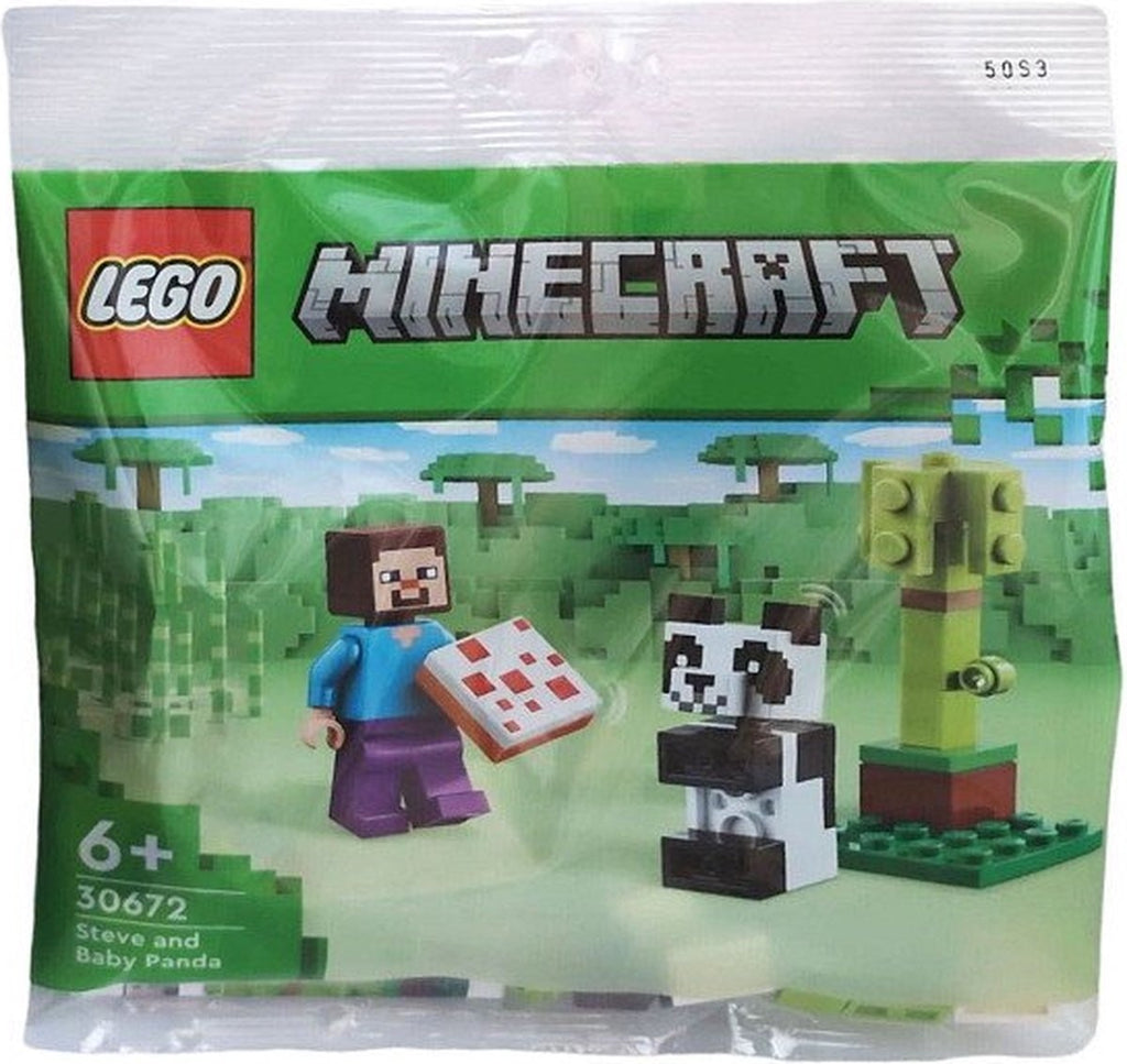 Lego minecraft 30672 – steve en babypanda