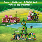 Lego wicked glinda, elphaba en nessarose op shiz university speelgoed boot en poppenhuis set 75681