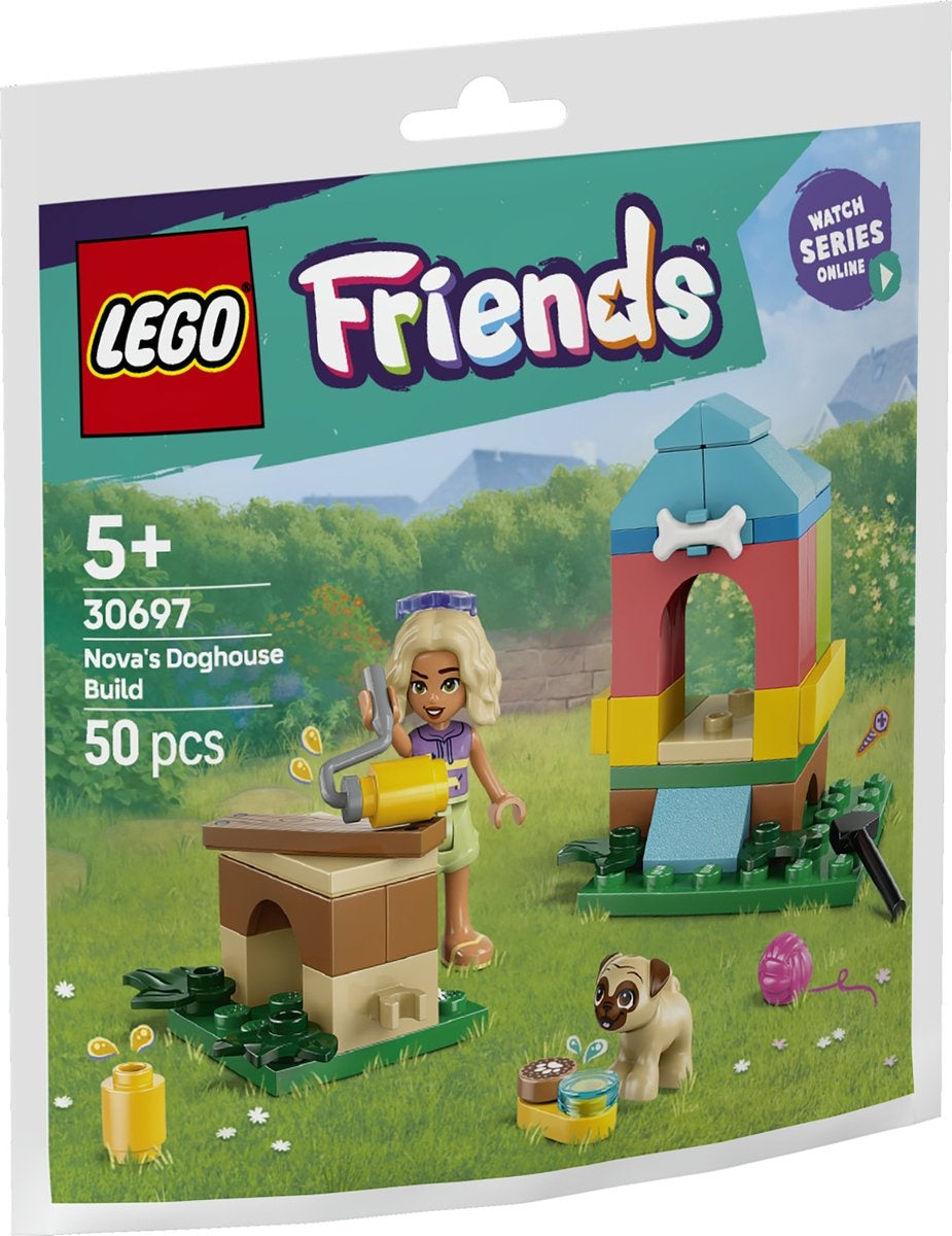 Lego friends 30697 – nova's zelfgebouwde hondenhok