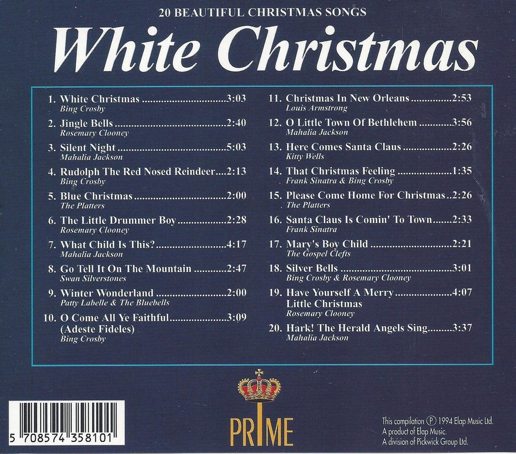 Various ‎ – white christmas – 20 beautiful christmas songs – CD