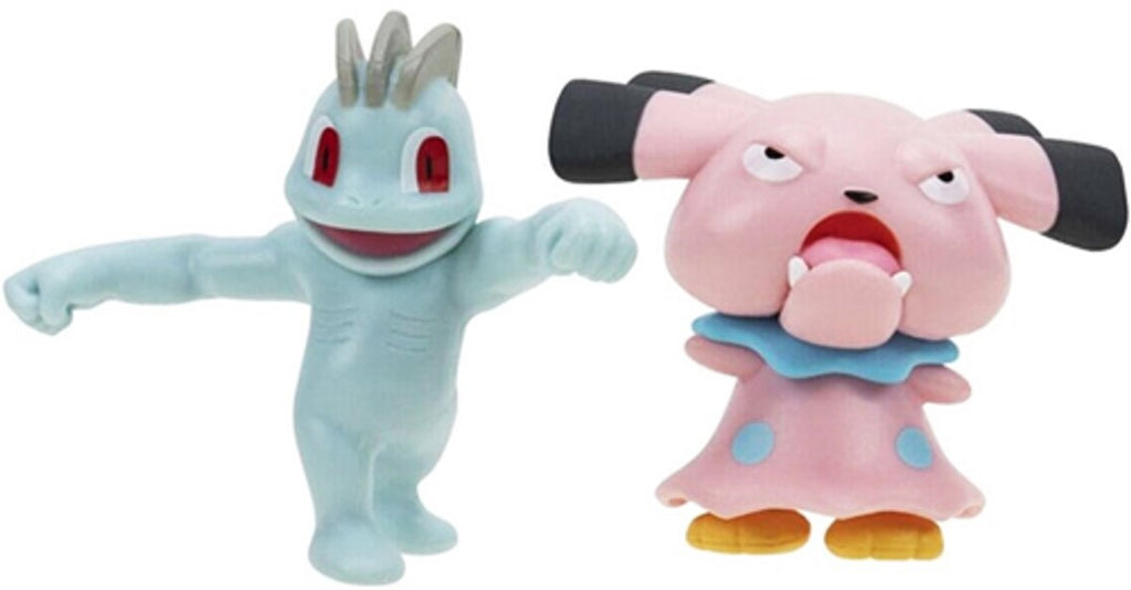 Pokémon battle figure pack machop snubbull – 5 cm groot – spaar ze allemaal
