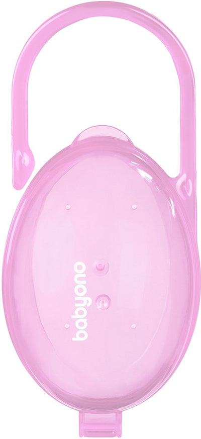 Baby ono roze fopspeen doos met handgreep 528/04