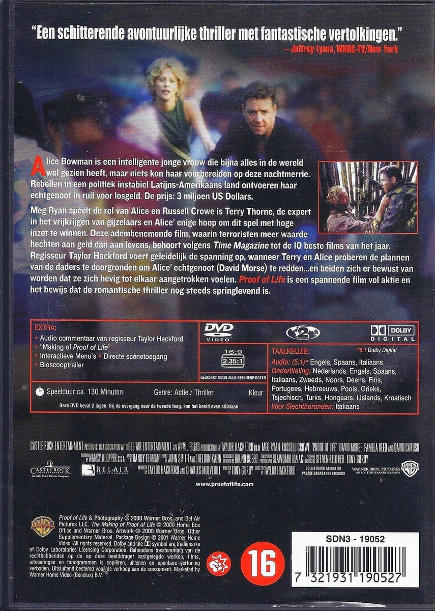 Proof of life – DVD
