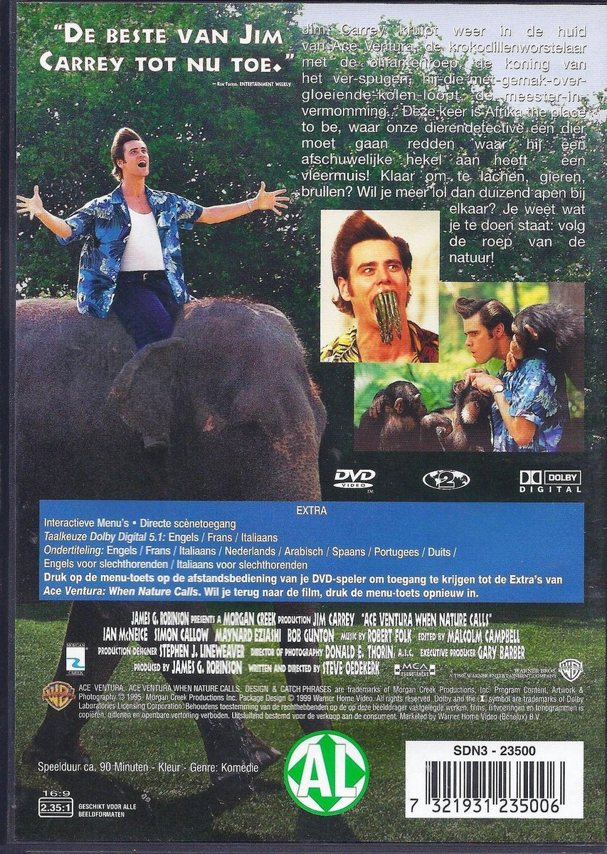 Ace ventura 2: when nature calls – DVD