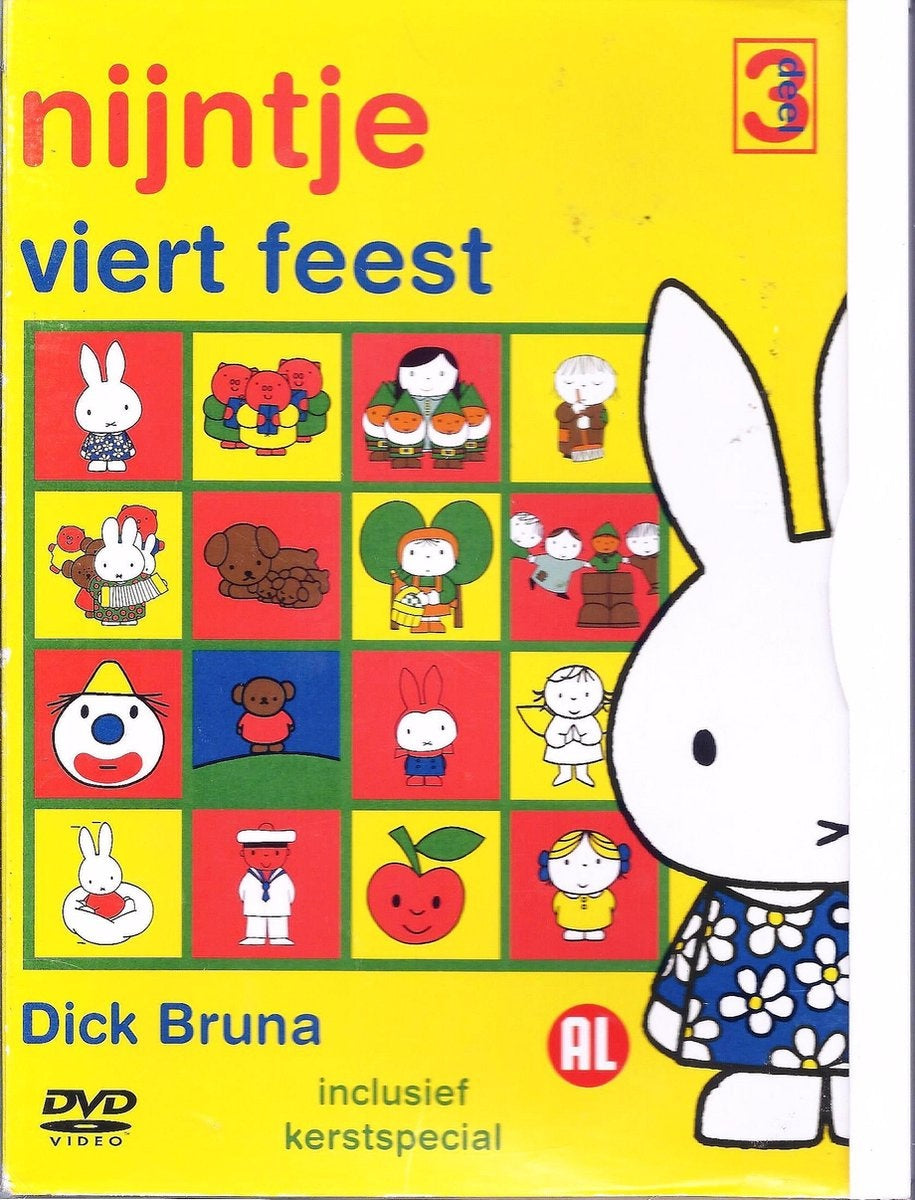 Nijntje DVD – viert feest – kinderserie dick bruna