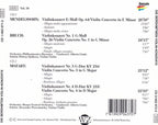 Mozart, bruch, mendelssohn, mozart festival orchestra , alberto lizzio – die berühmten violin-konzerte – CD