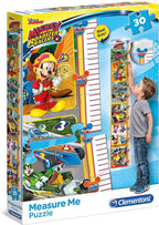 Clementoni puzzel meetlat mickey roadster racers 30 stukjes