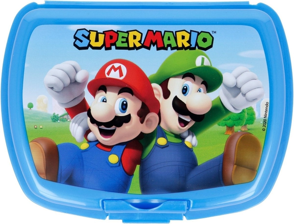 Mario brooddoos – blauw