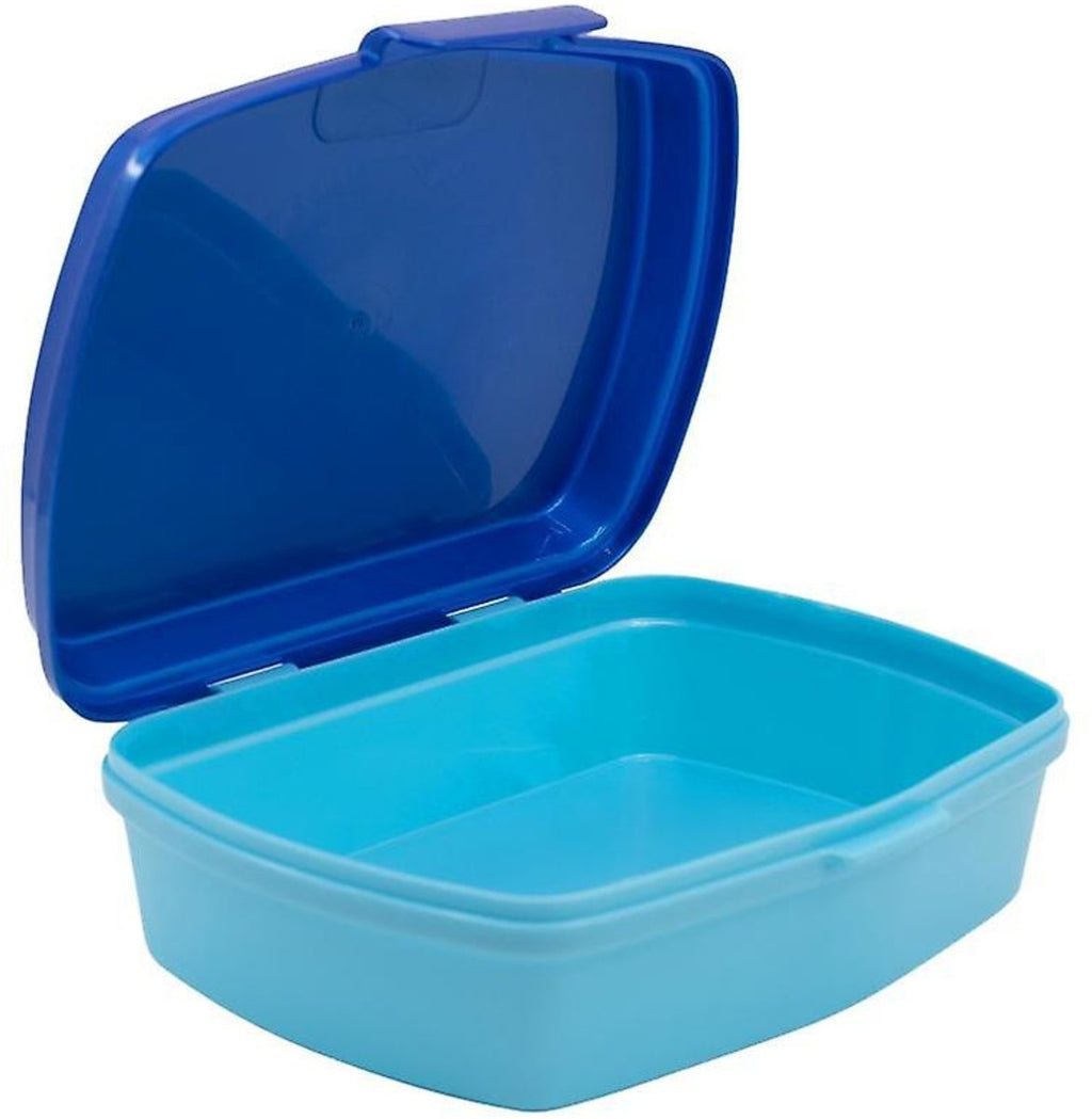 Broodtrommel super mario plastic rood blauw (17 x 5.6 x 13.3 cm)