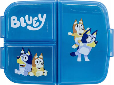 Bluey broodtrommel met 3 vakken