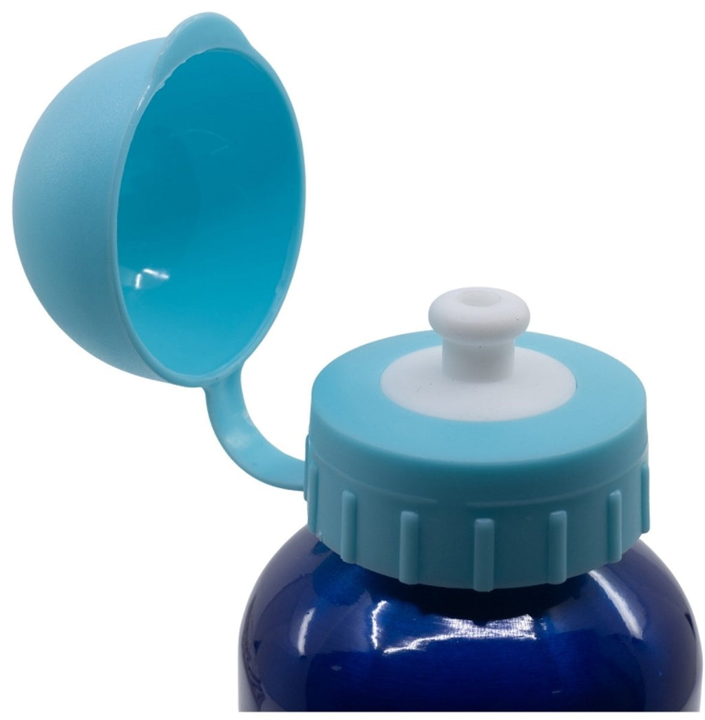Disney's stitch aluminium drinkfles – 400 ml – lichtgewicht – lekvrije schroefdop – drinkfles voor kinderen – donkerblauw/lichtblauw
