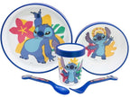 Disney – lilo & stitch – kinderservies – servies – ontbijtset – 5-delig – kunststof