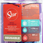 Stor roestvrij staal stitch xl thermo mok 940ml paars kinderen