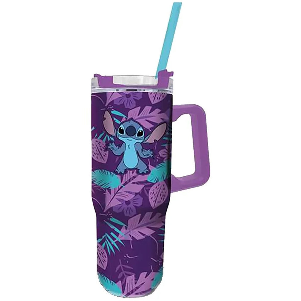 Stor roestvrij staal stitch xl thermo mok 940ml paars kinderen