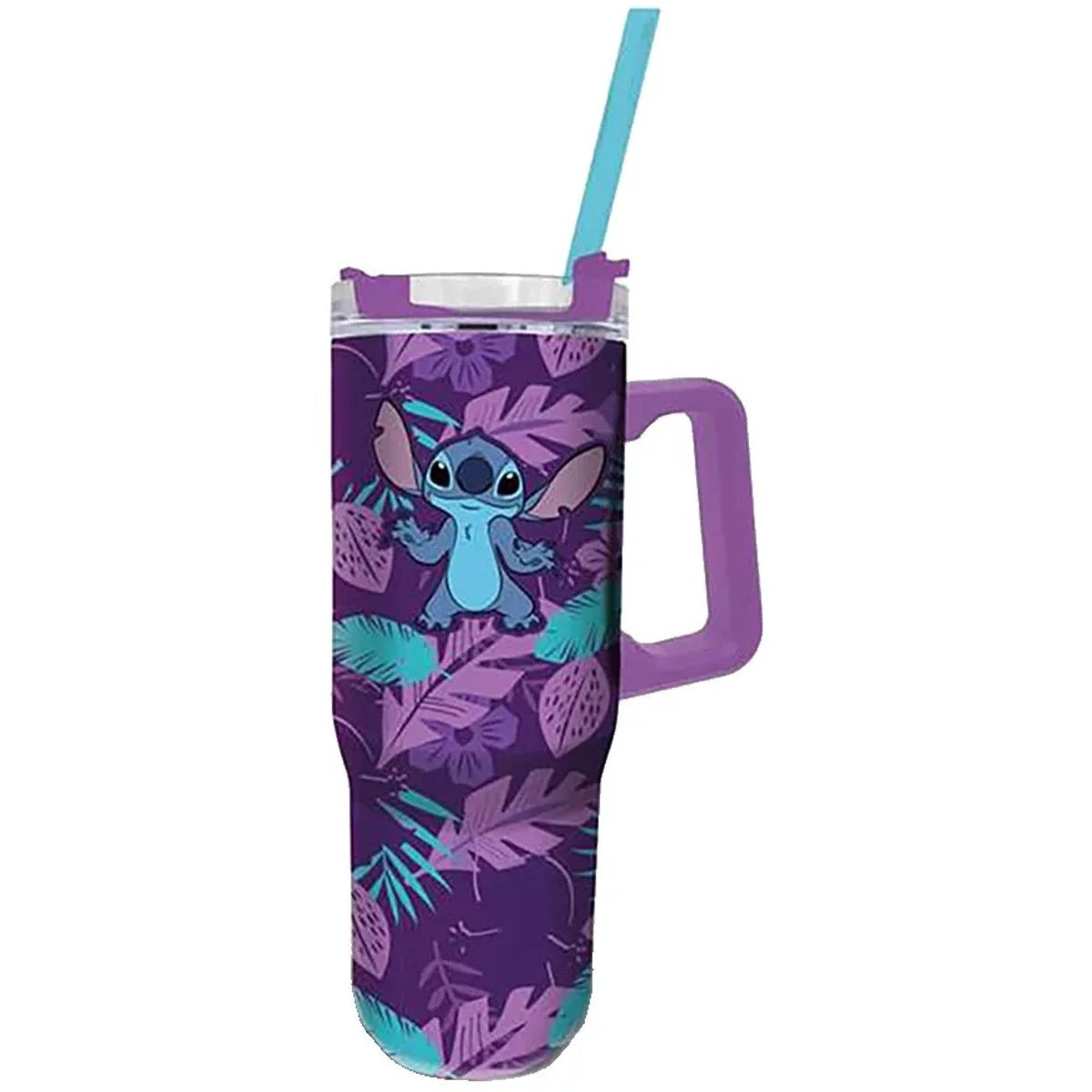 Stor roestvrij staal stitch xl thermo mok 940ml paars kinderen
