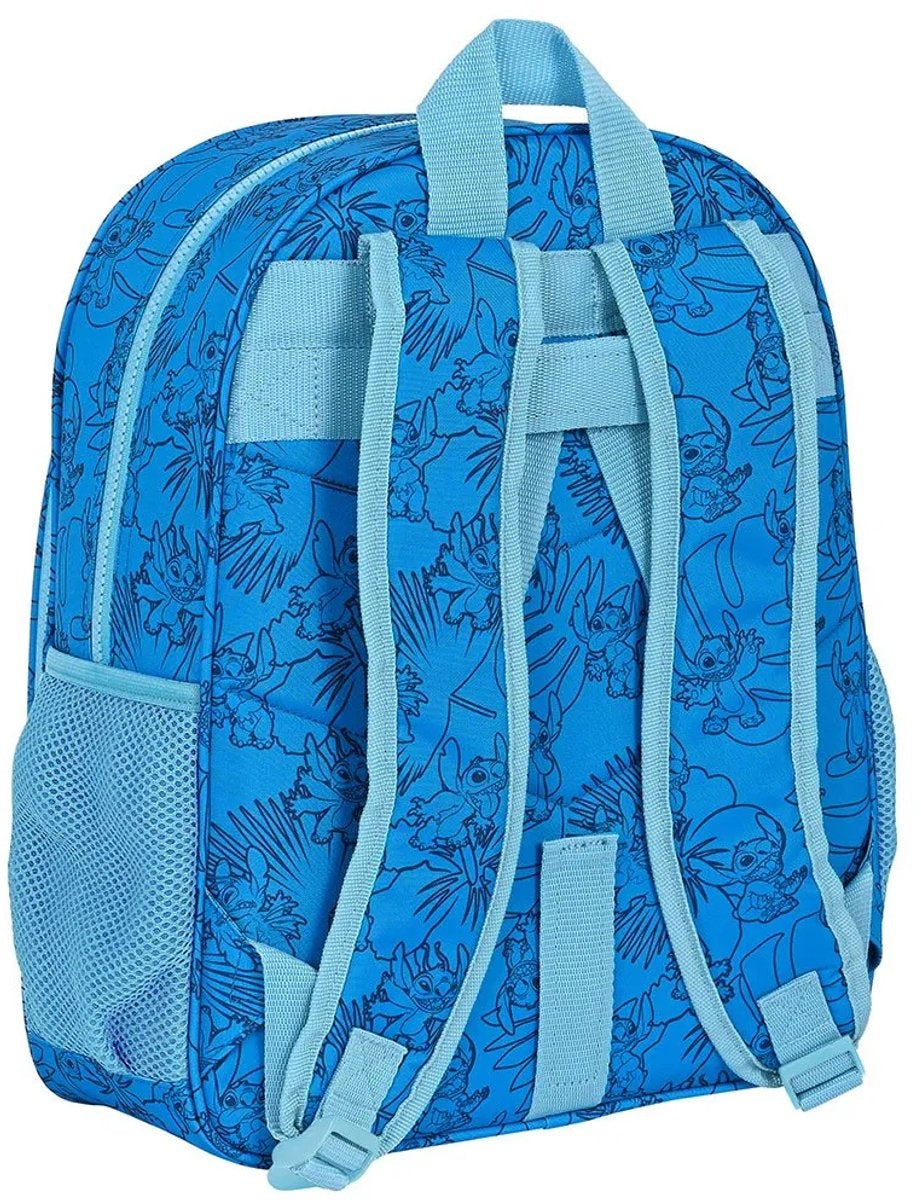 Disney lilo & stitch rugzak, true blue – 38 x 32 x 12 cm – polyester