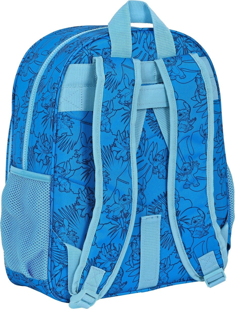 Disney lilo & stitch rugzak, true blue – 38 x 32 x 12 cm – polyester