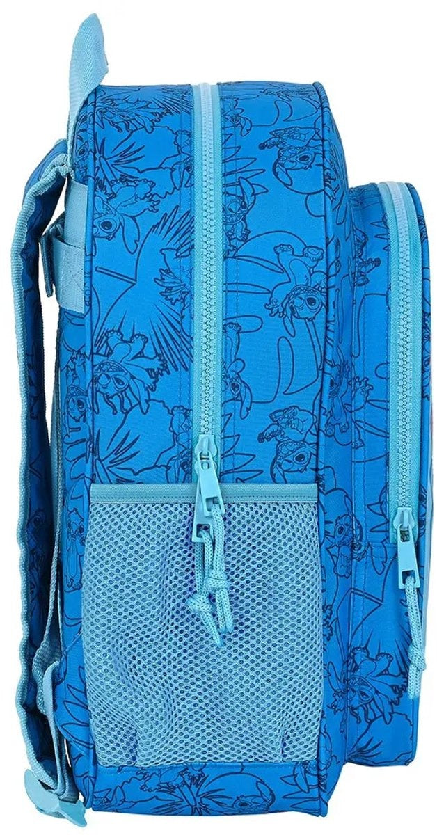Disney lilo & stitch rugzak, true blue – 38 x 32 x 12 cm – polyester