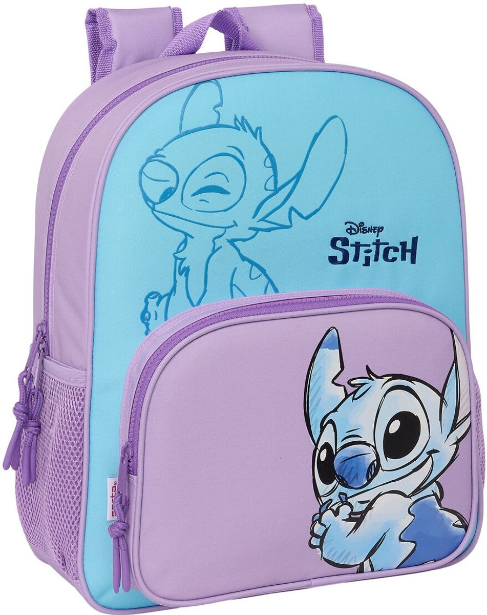 Schoolrugzak lilo & stitch sweet blauw lila 32 x 38 x 12 cm