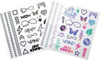 Wow generation tattoo set voor meisjes- 50 tattoos in kleur en zwart- wit