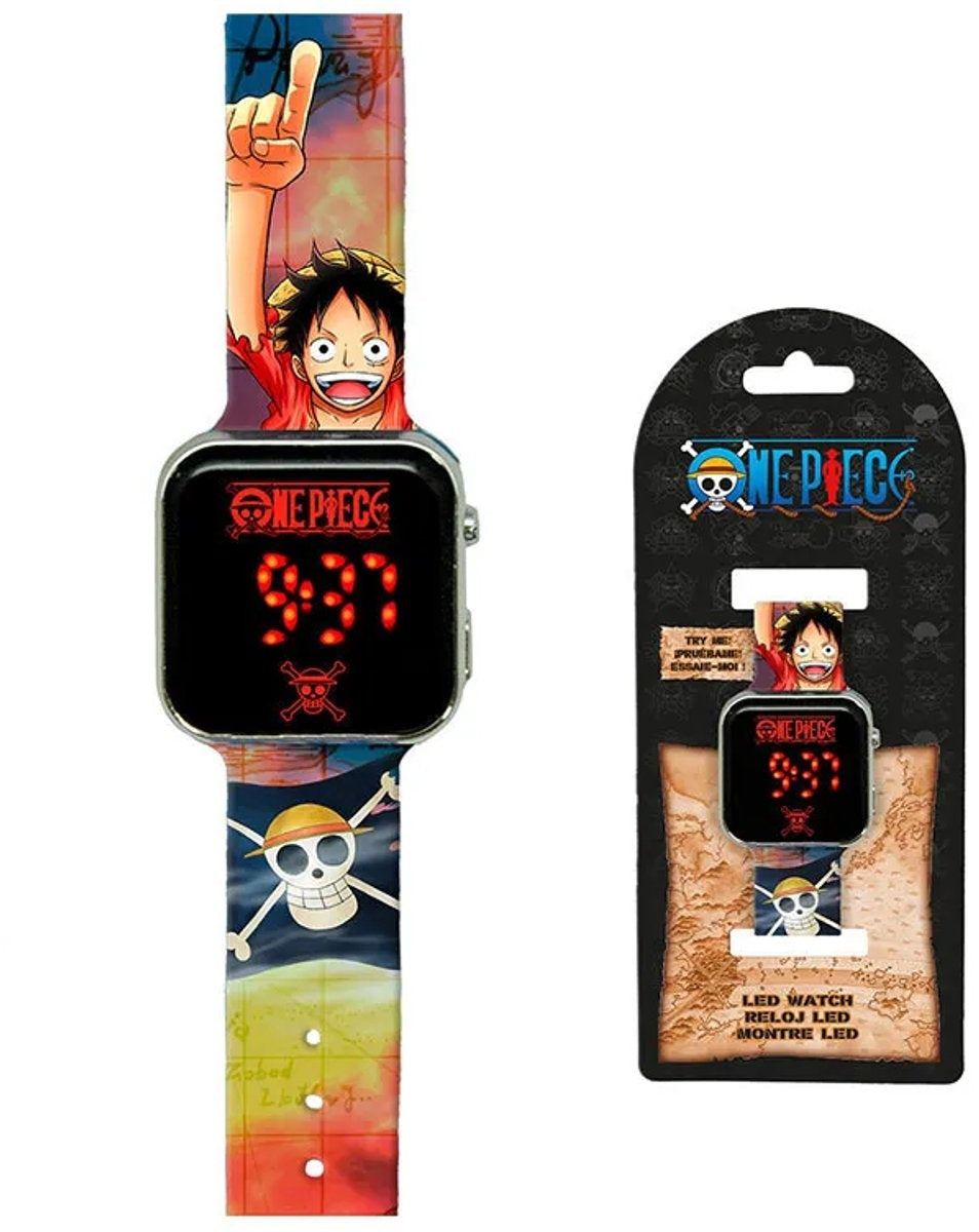 One piece led-horloge