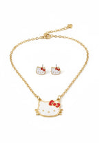 Hello kitty & friends oorbellen en ketting set
