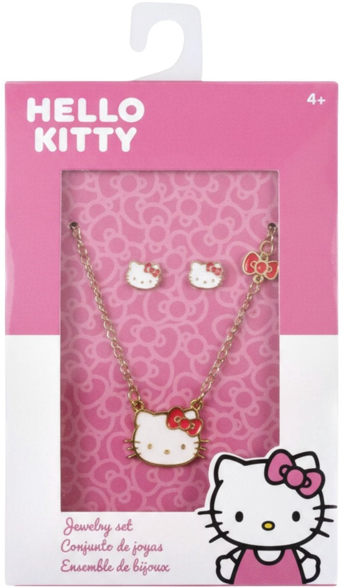 Hello kitty & friends oorbellen en ketting set