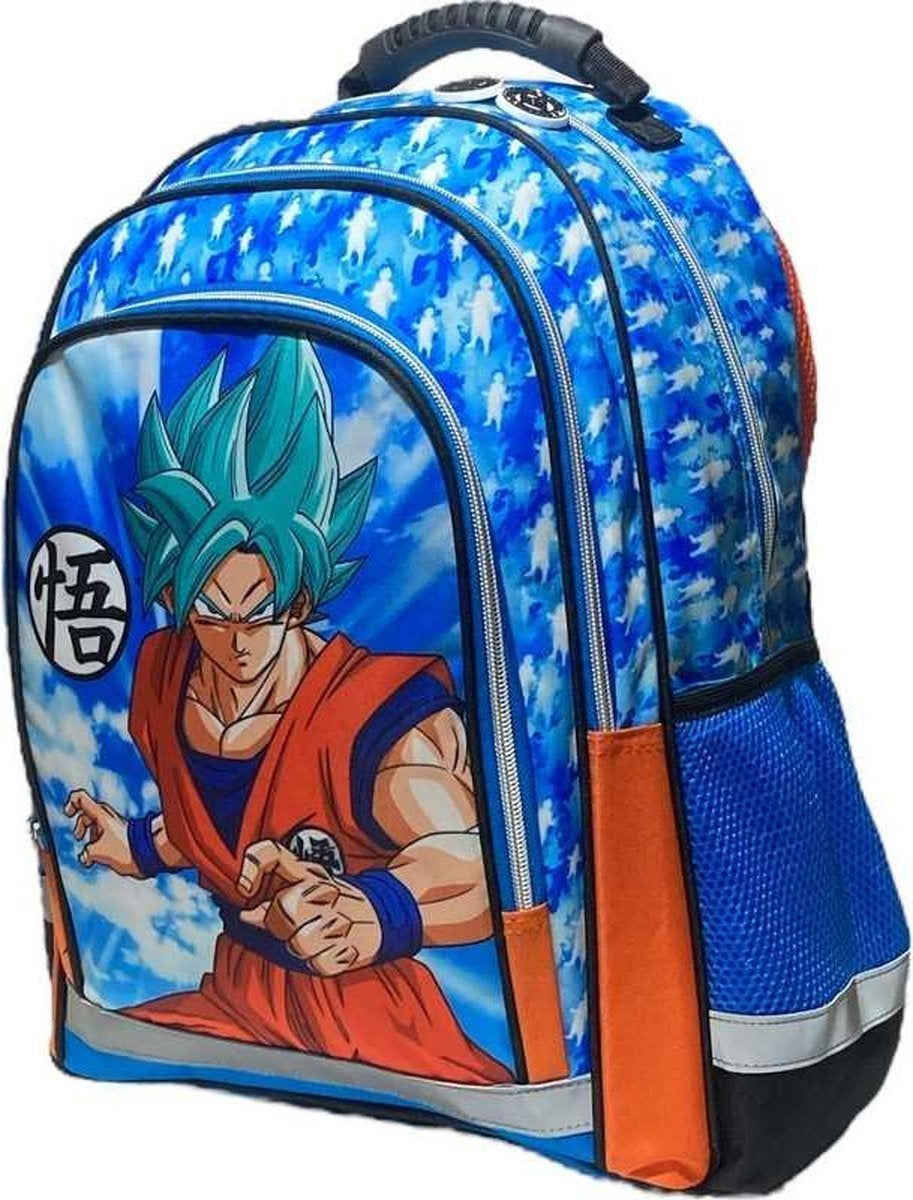 Dragonball z rugzak – 42 cm hoogte – 3 vakken – a4 map formaat