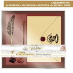 Harry Potter notebook en pen luxe schrijfset hogwarts – 6 onderdelen