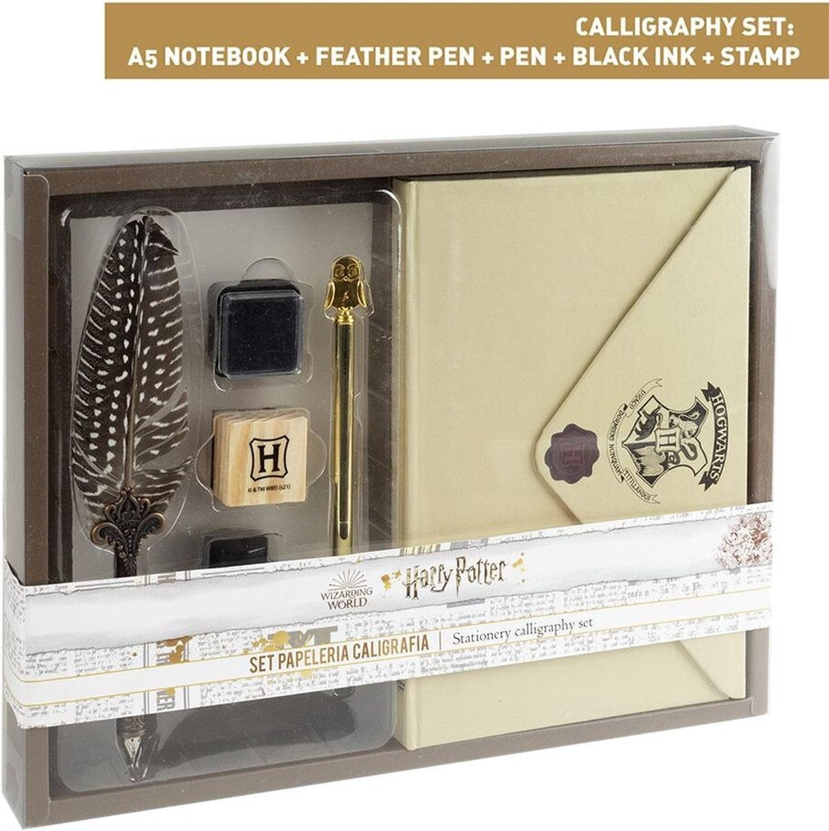 Harry Potter notebook en pen luxe schrijfset hogwarts – 6 onderdelen